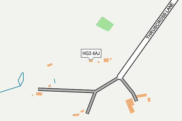 HG3 4AJ map - OS OpenMap – Local (Ordnance Survey)