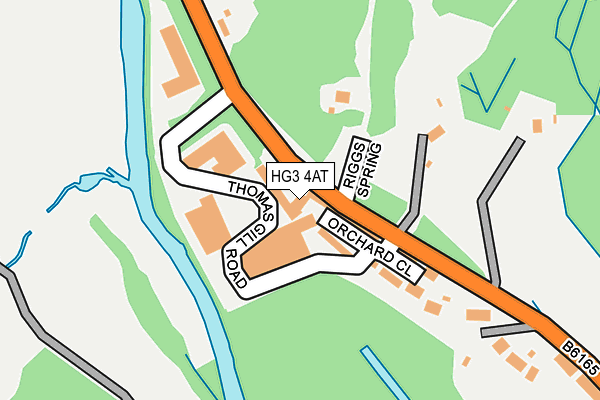 HG3 4AT map - OS OpenMap – Local (Ordnance Survey)