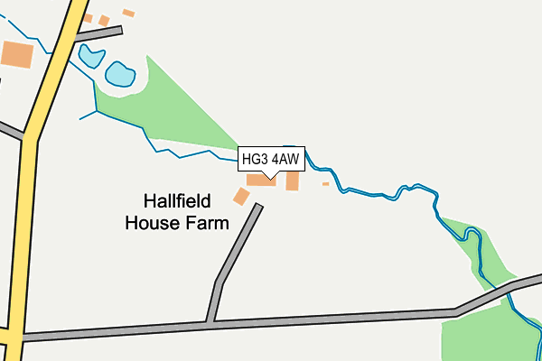 HG3 4AW map - OS OpenMap – Local (Ordnance Survey)