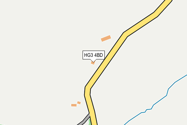 HG3 4BD map - OS OpenMap – Local (Ordnance Survey)