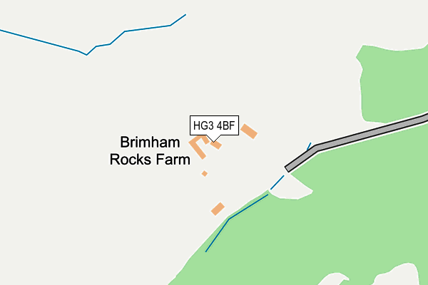 HG3 4BF map - OS OpenMap – Local (Ordnance Survey)