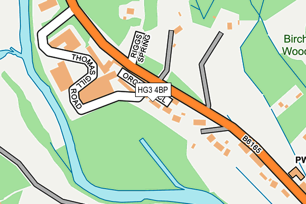 HG3 4BP map - OS OpenMap – Local (Ordnance Survey)