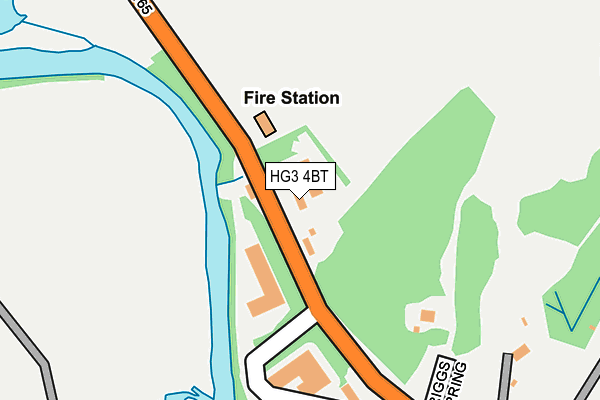 HG3 4BT map - OS OpenMap – Local (Ordnance Survey)