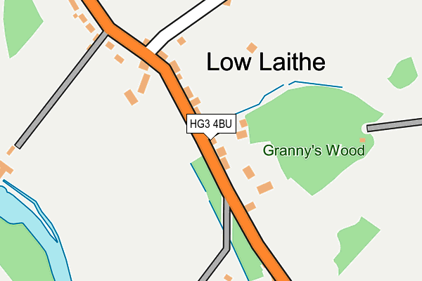 HG3 4BU map - OS OpenMap – Local (Ordnance Survey)