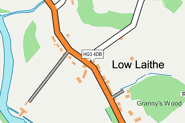 HG3 4DB map - OS OpenMap – Local (Ordnance Survey)
