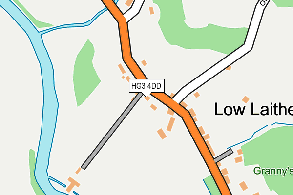 HG3 4DD map - OS OpenMap – Local (Ordnance Survey)