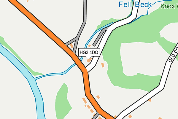 HG3 4DQ map - OS OpenMap – Local (Ordnance Survey)
