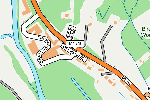 HG3 4DU map - OS OpenMap – Local (Ordnance Survey)