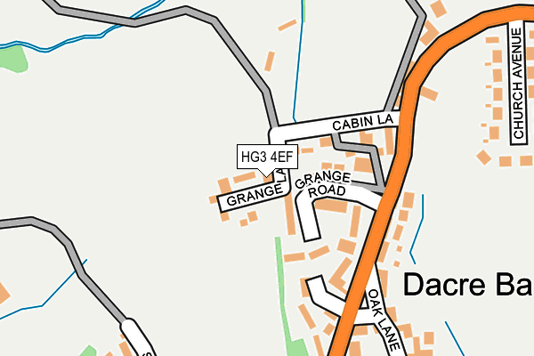 HG3 4EF map - OS OpenMap – Local (Ordnance Survey)