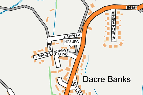 HG3 4EG map - OS OpenMap – Local (Ordnance Survey)