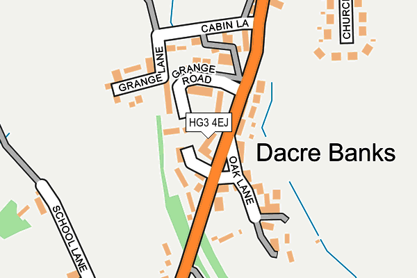 HG3 4EJ map - OS OpenMap – Local (Ordnance Survey)