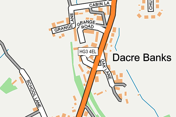HG3 4EL map - OS OpenMap – Local (Ordnance Survey)