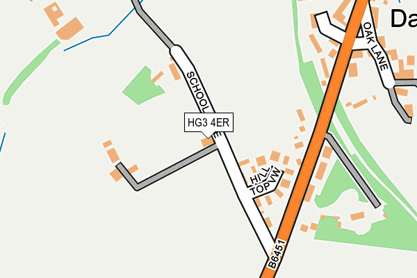HG3 4ER map - OS OpenMap – Local (Ordnance Survey)