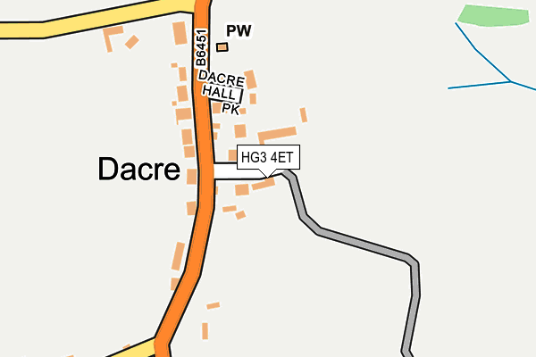 HG3 4ET map - OS OpenMap – Local (Ordnance Survey)