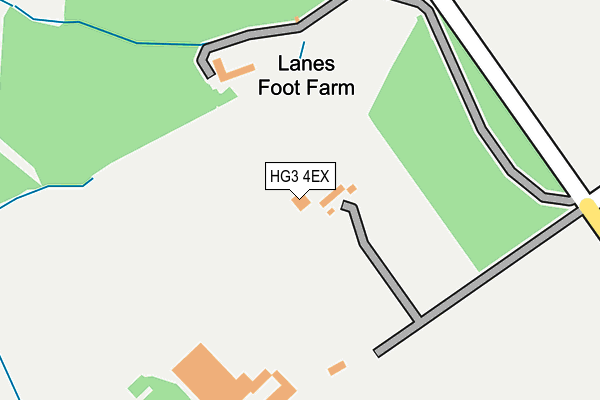 HG3 4EX map - OS OpenMap – Local (Ordnance Survey)