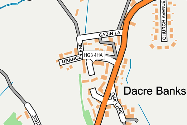 HG3 4HA map - OS OpenMap – Local (Ordnance Survey)