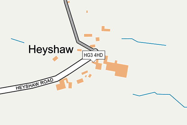 HG3 4HD map - OS OpenMap – Local (Ordnance Survey)