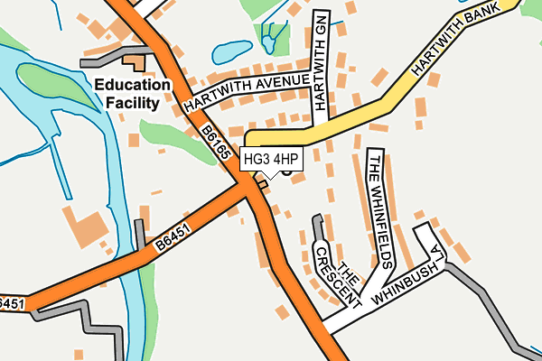 HG3 4HP map - OS OpenMap – Local (Ordnance Survey)