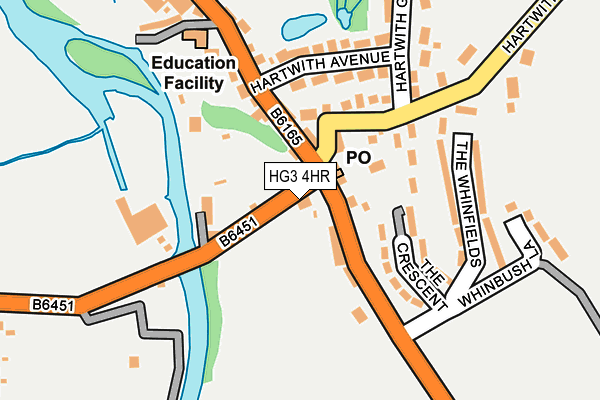 HG3 4HR map - OS OpenMap – Local (Ordnance Survey)