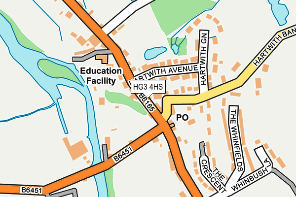 HG3 4HS map - OS OpenMap – Local (Ordnance Survey)