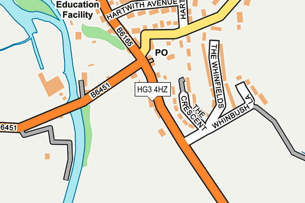 HG3 4HZ map - OS OpenMap – Local (Ordnance Survey)