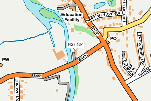 HG3 4JP map - OS OpenMap – Local (Ordnance Survey)