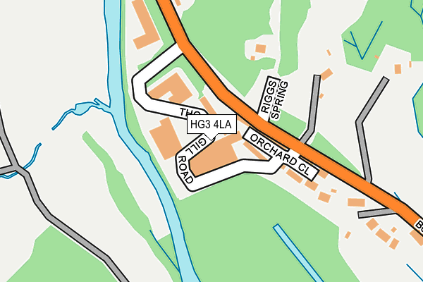 HG3 4LA map - OS OpenMap – Local (Ordnance Survey)