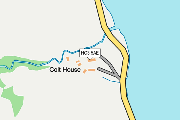 HG3 5AE map - OS OpenMap – Local (Ordnance Survey)