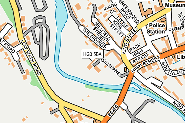 HG3 5BA map - OS OpenMap – Local (Ordnance Survey)