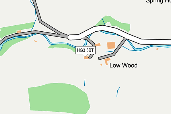 HG3 5BT map - OS OpenMap – Local (Ordnance Survey)