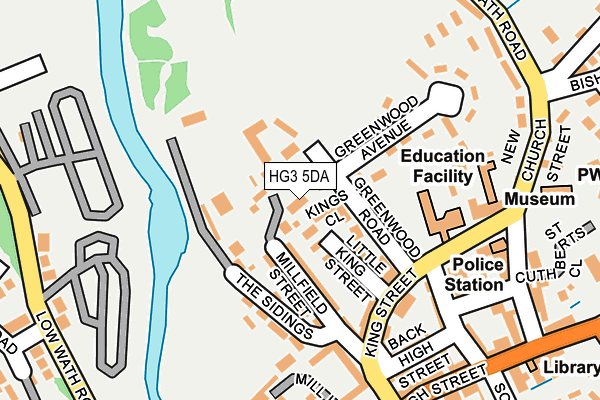 HG3 5DA map - OS OpenMap – Local (Ordnance Survey)