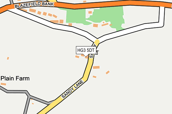 HG3 5DT map - OS OpenMap – Local (Ordnance Survey)
