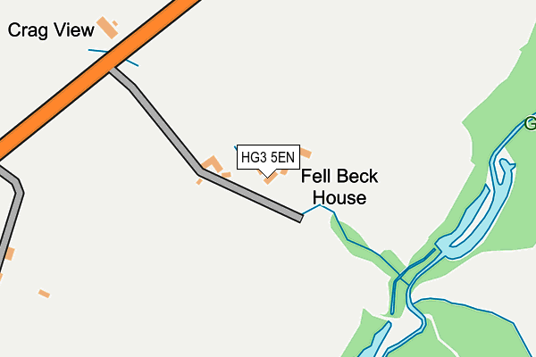 HG3 5EN map - OS OpenMap – Local (Ordnance Survey)