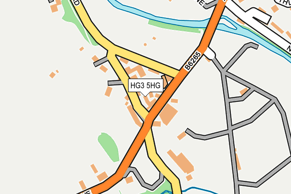 HG3 5HG map - OS OpenMap – Local (Ordnance Survey)