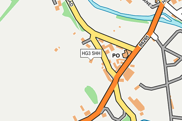 HG3 5HH map - OS OpenMap – Local (Ordnance Survey)