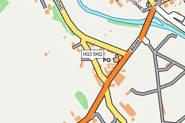 HG3 5HQ map - OS OpenMap – Local (Ordnance Survey)