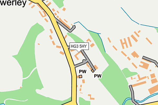 HG3 5HY map - OS OpenMap – Local (Ordnance Survey)