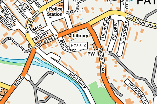 HG3 5JX map - OS OpenMap – Local (Ordnance Survey)