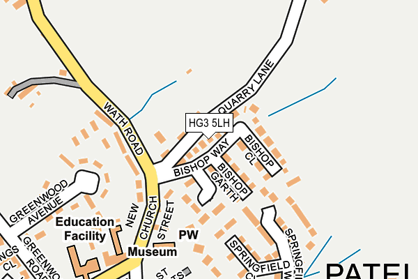 HG3 5LH map - OS OpenMap – Local (Ordnance Survey)