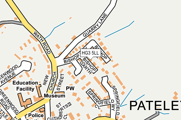 HG3 5LL map - OS OpenMap – Local (Ordnance Survey)