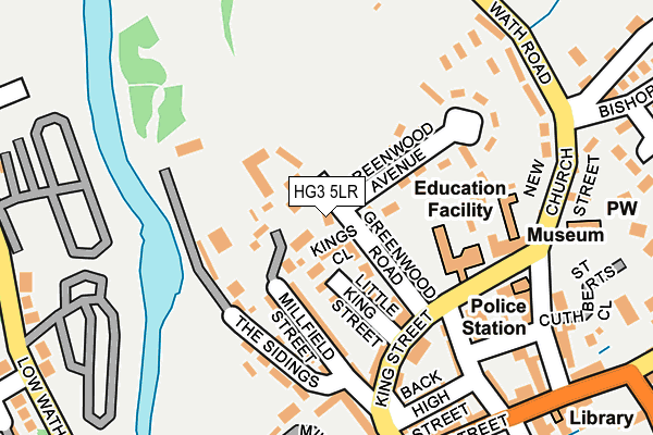 HG3 5LR map - OS OpenMap – Local (Ordnance Survey)