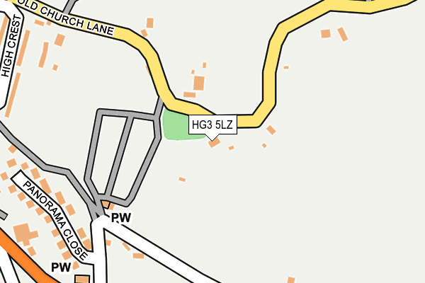 HG3 5LZ map - OS OpenMap – Local (Ordnance Survey)