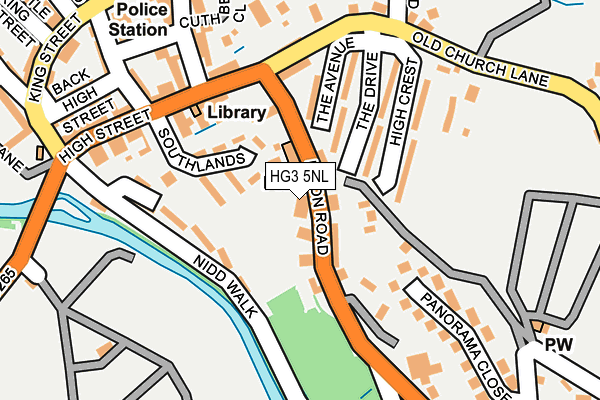 HG3 5NL map - OS OpenMap – Local (Ordnance Survey)