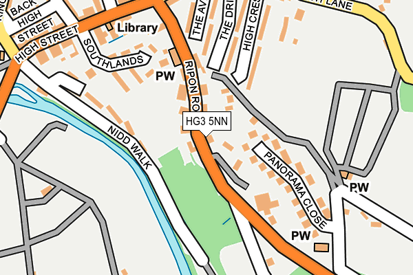HG3 5NN map - OS OpenMap – Local (Ordnance Survey)