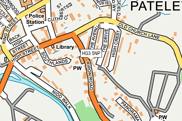 HG3 5NP map - OS OpenMap – Local (Ordnance Survey)