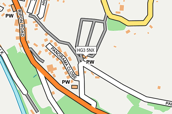 HG3 5NX map - OS OpenMap – Local (Ordnance Survey)
