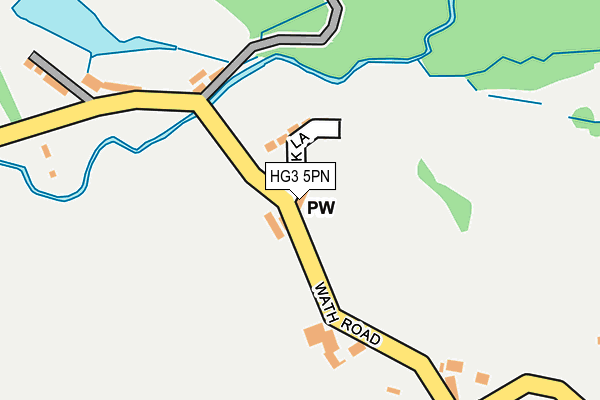 HG3 5PN map - OS OpenMap – Local (Ordnance Survey)