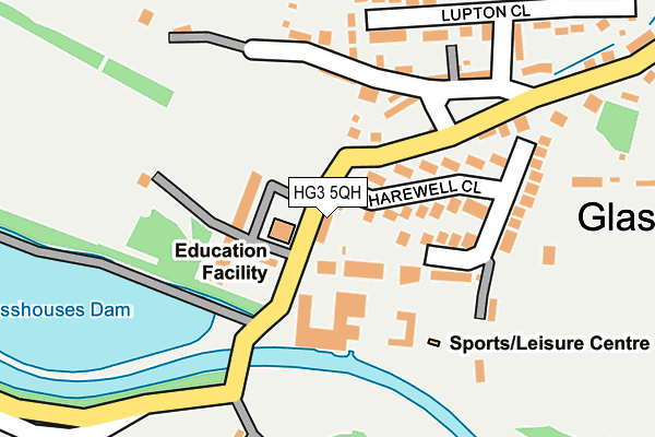 HG3 5QH map - OS OpenMap – Local (Ordnance Survey)