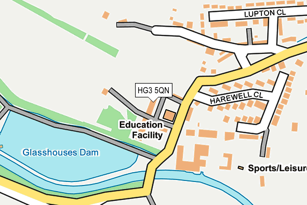 HG3 5QN map - OS OpenMap – Local (Ordnance Survey)