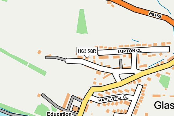 HG3 5QR map - OS OpenMap – Local (Ordnance Survey)